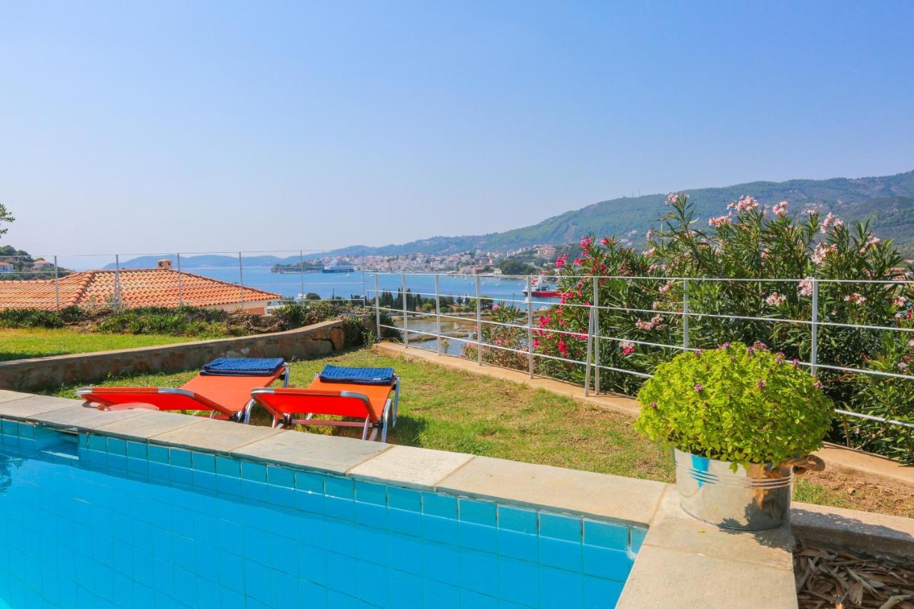 Skiathos Seaview Villa With Pool Punta Exterior photo